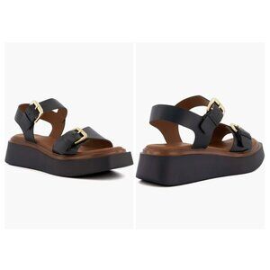 Dune London Loells Platform Sandal Leather Size EU 37, US 7